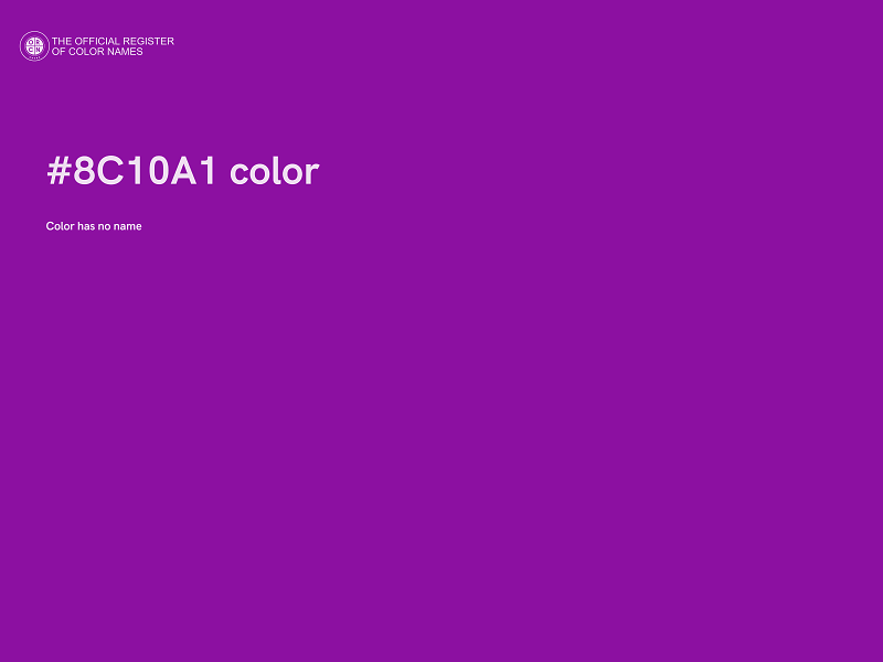 #8C10A1 color image