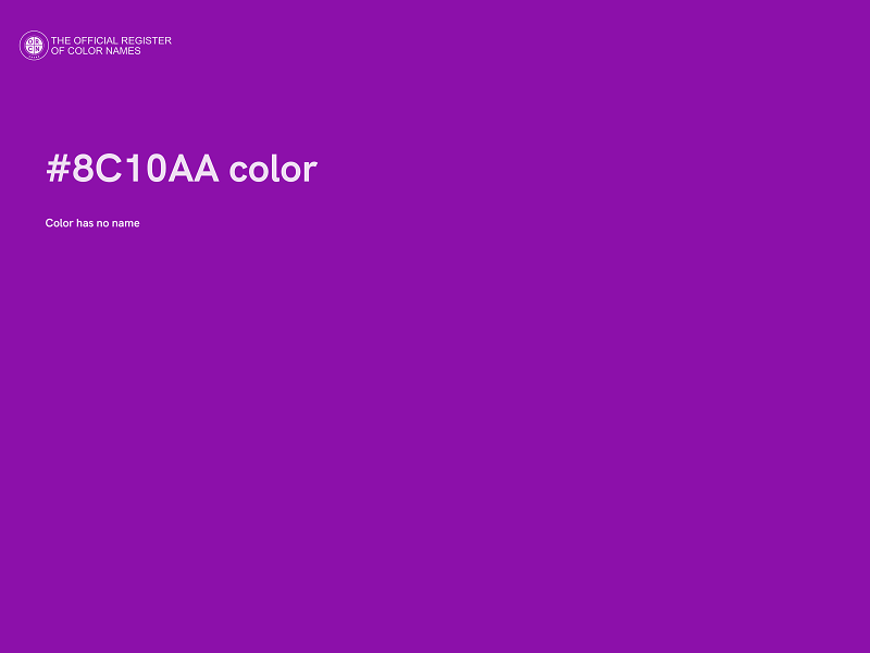 #8C10AA color image