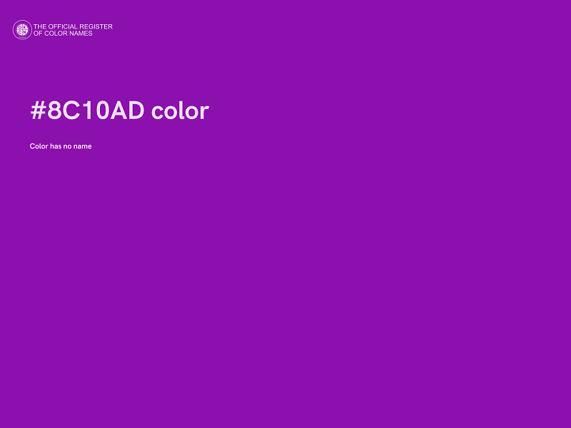 #8C10AD color image