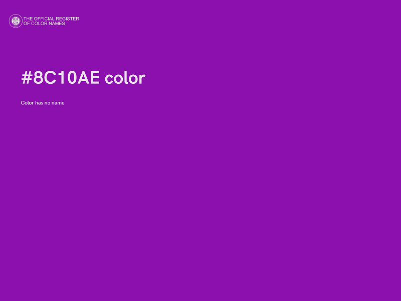 #8C10AE color image