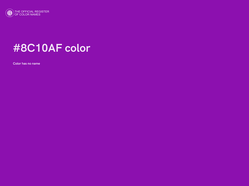 #8C10AF color image