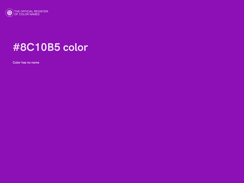 #8C10B5 color image