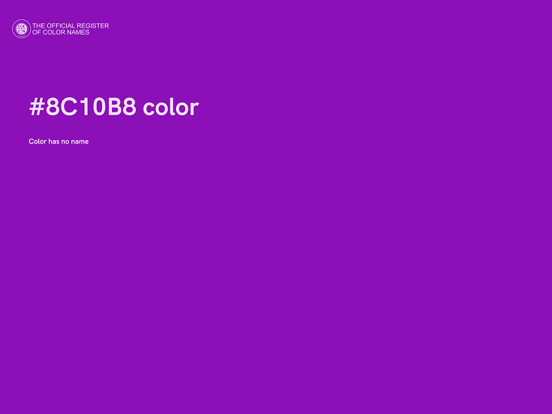 #8C10B8 color image