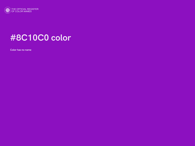 #8C10C0 color image