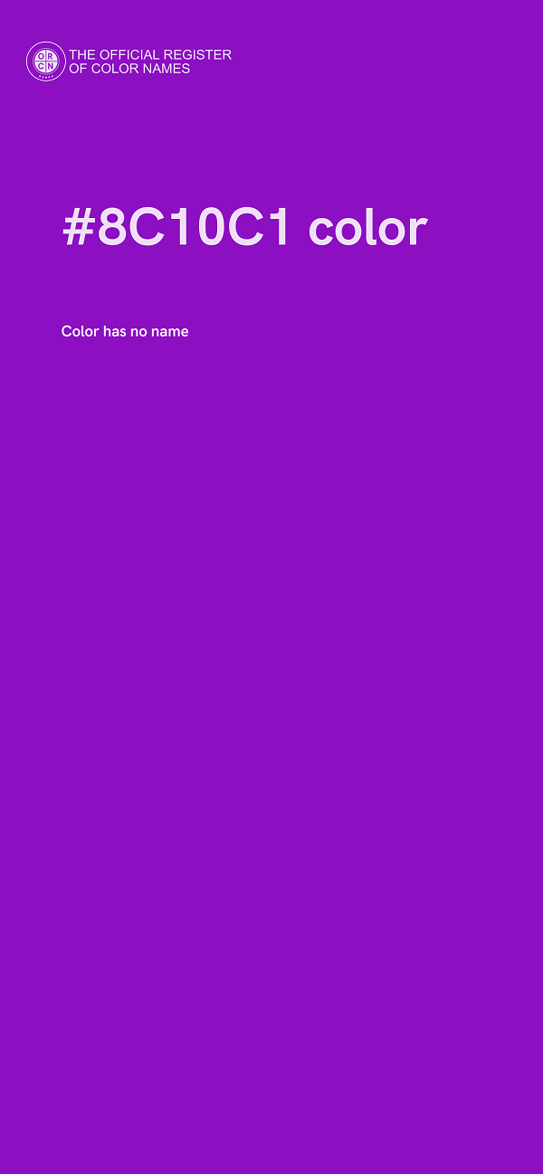 #8C10C1 color image