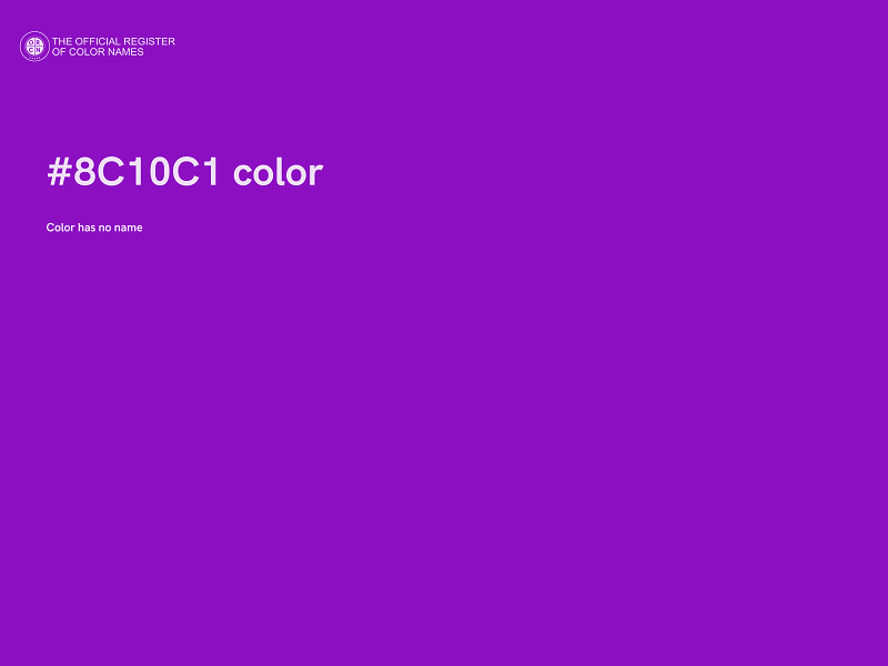 #8C10C1 color image