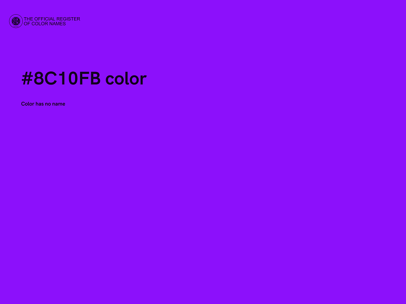 #8C10FB color image