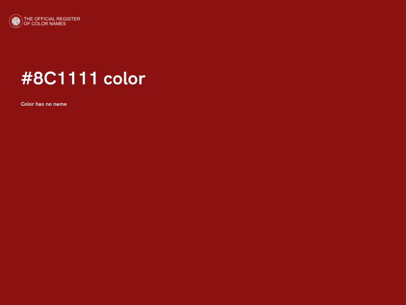 #8C1111 color image
