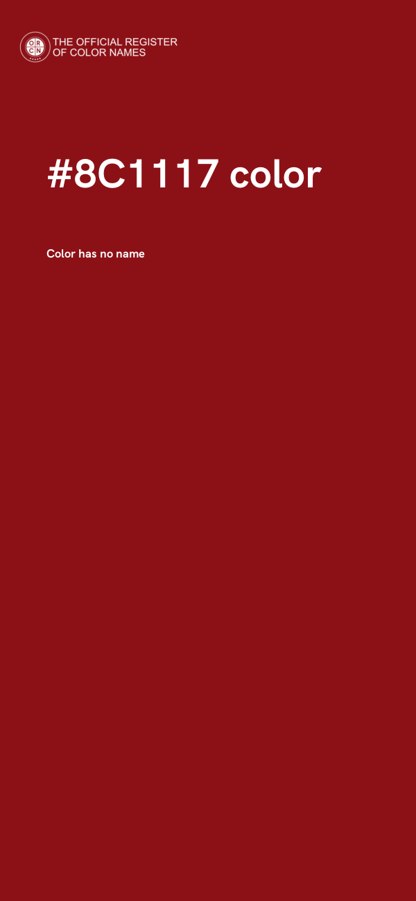 #8C1117 color image