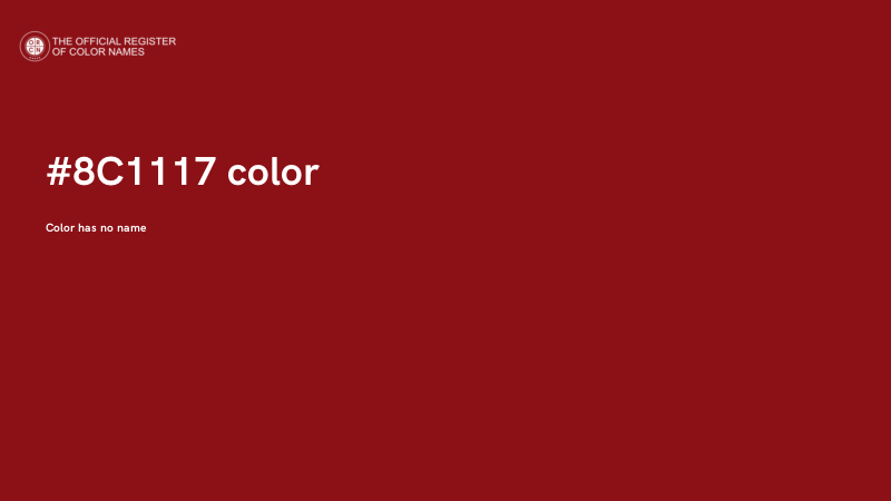 #8C1117 color image
