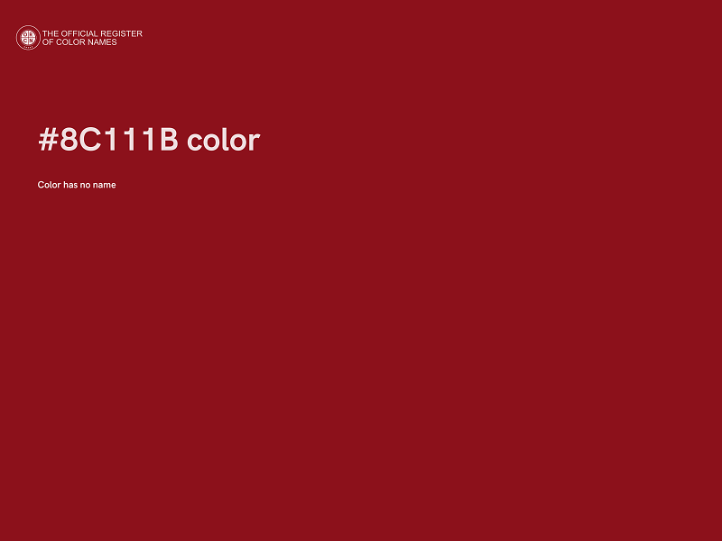 #8C111B color image