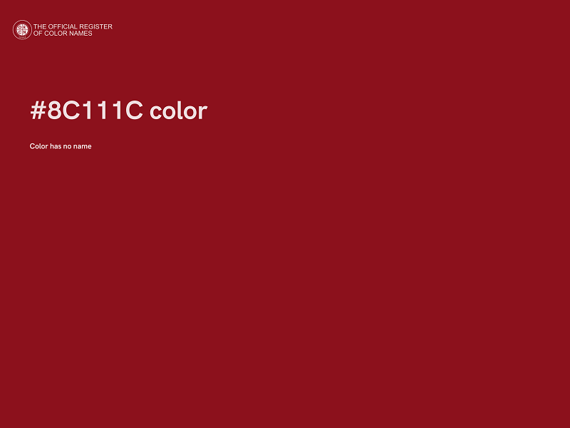 #8C111C color image