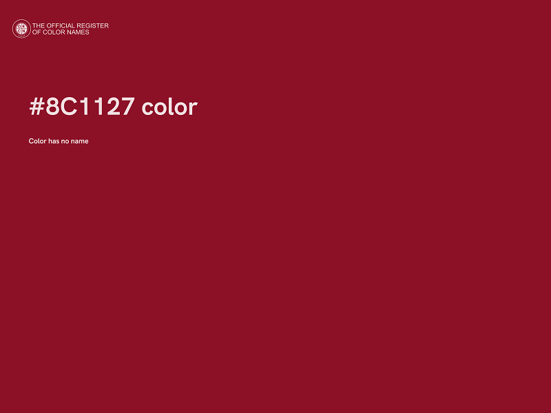 #8C1127 color image