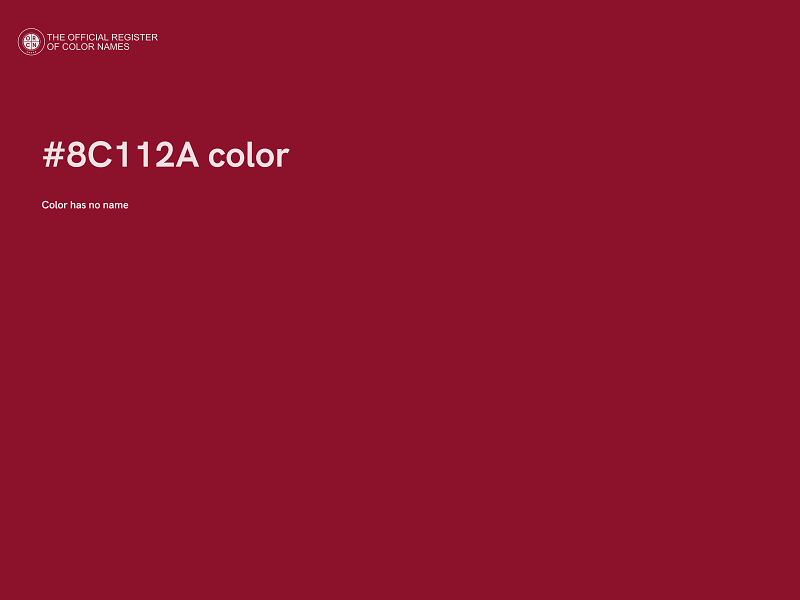 #8C112A color image