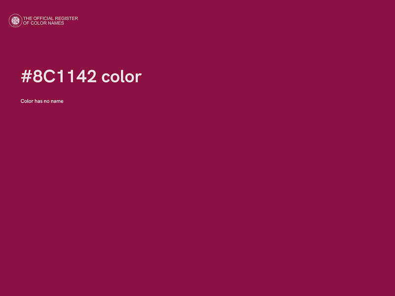 #8C1142 color image