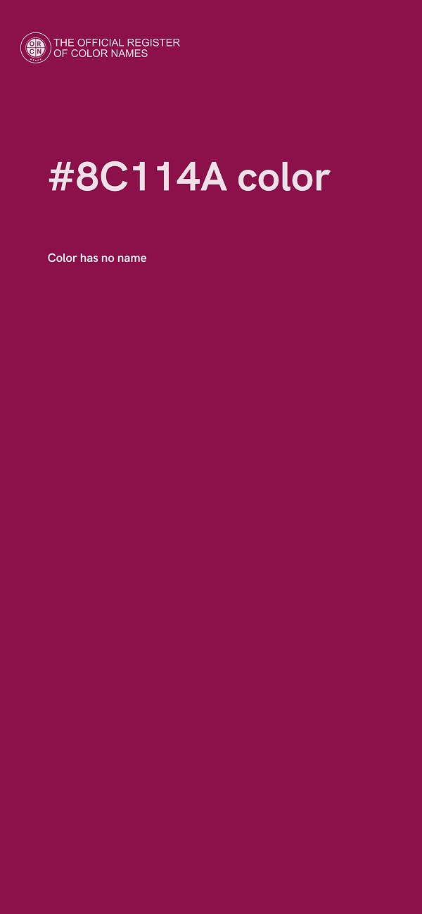 #8C114A color image