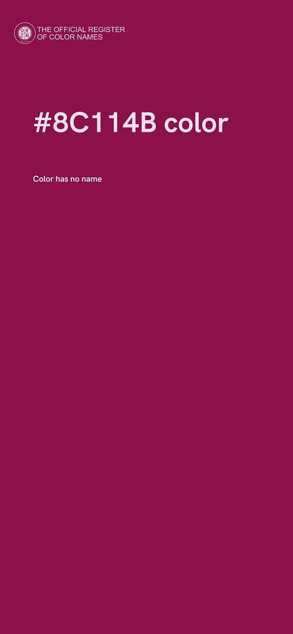 #8C114B color image