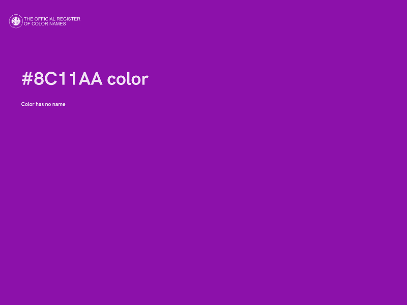 #8C11AA color image