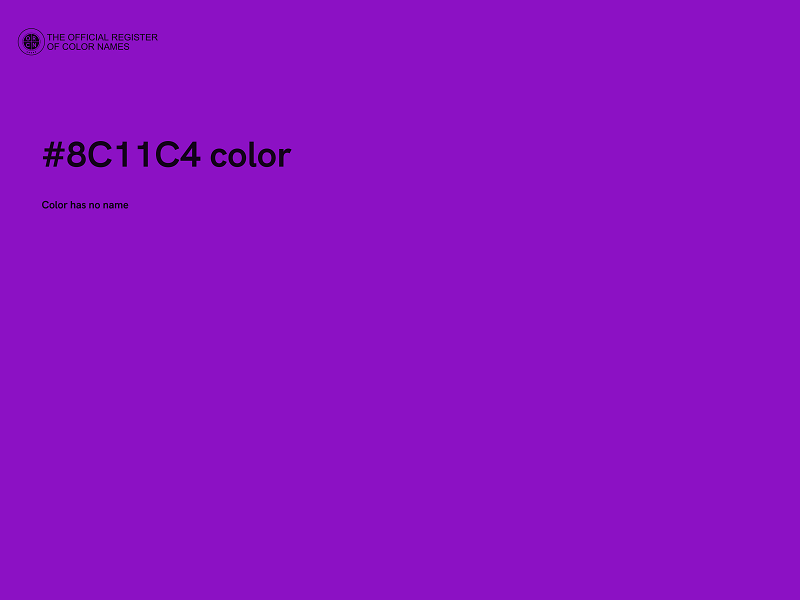 #8C11C4 color image