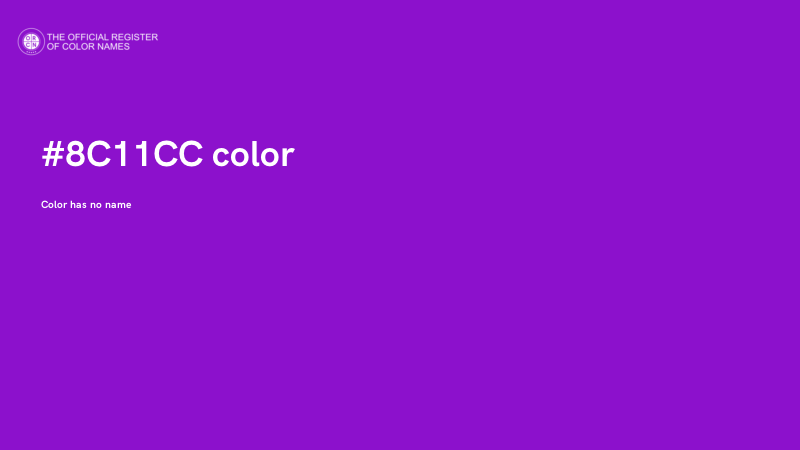 #8C11CC color image
