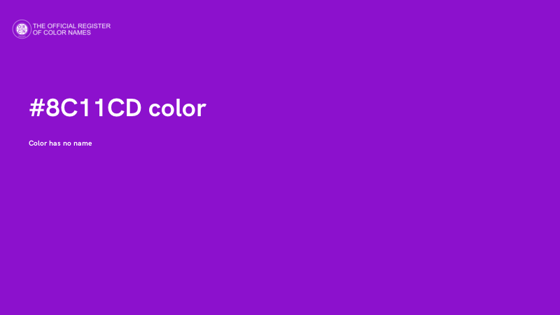 #8C11CD color image