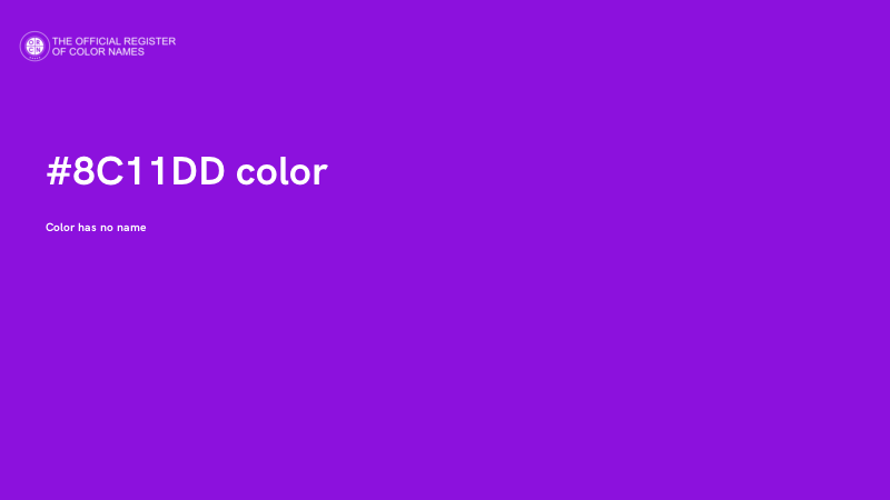 #8C11DD color image