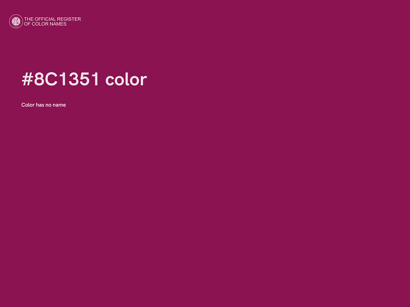 #8C1351 color image