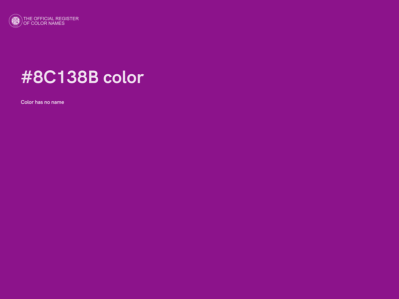 #8C138B color image