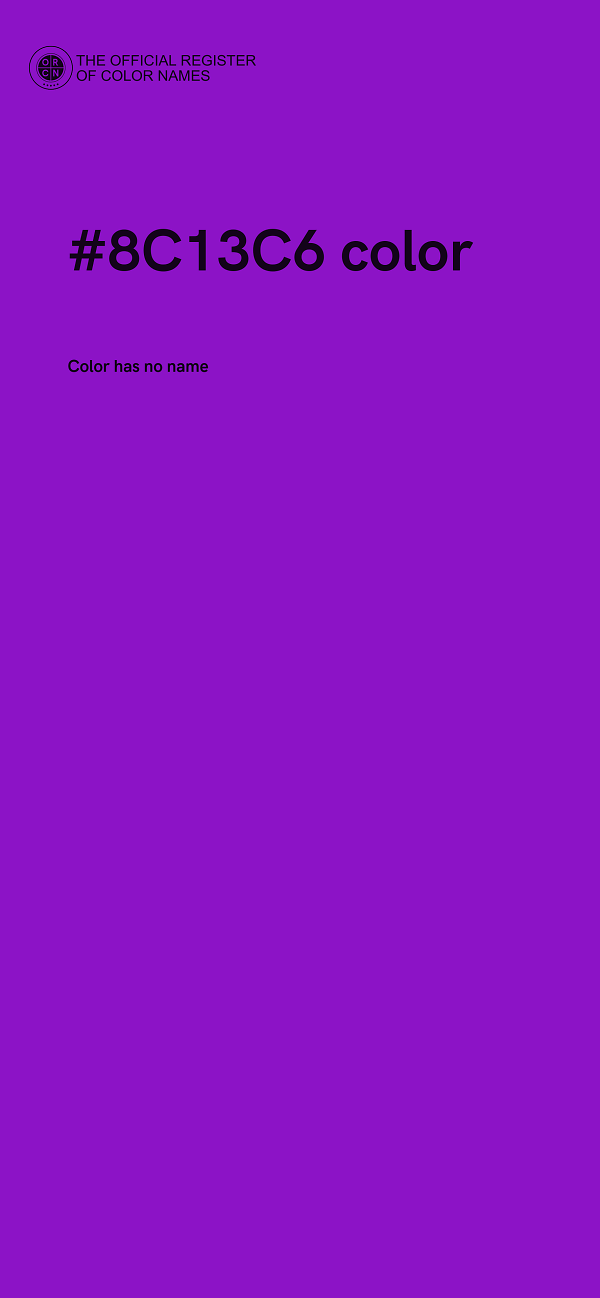 #8C13C6 color image