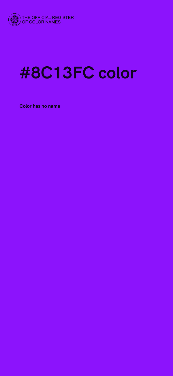 #8C13FC color image