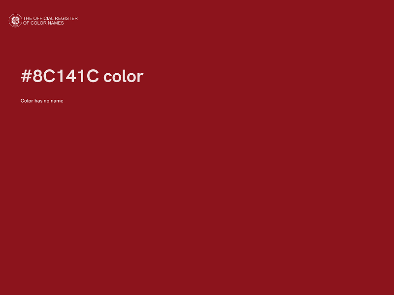 #8C141C color image