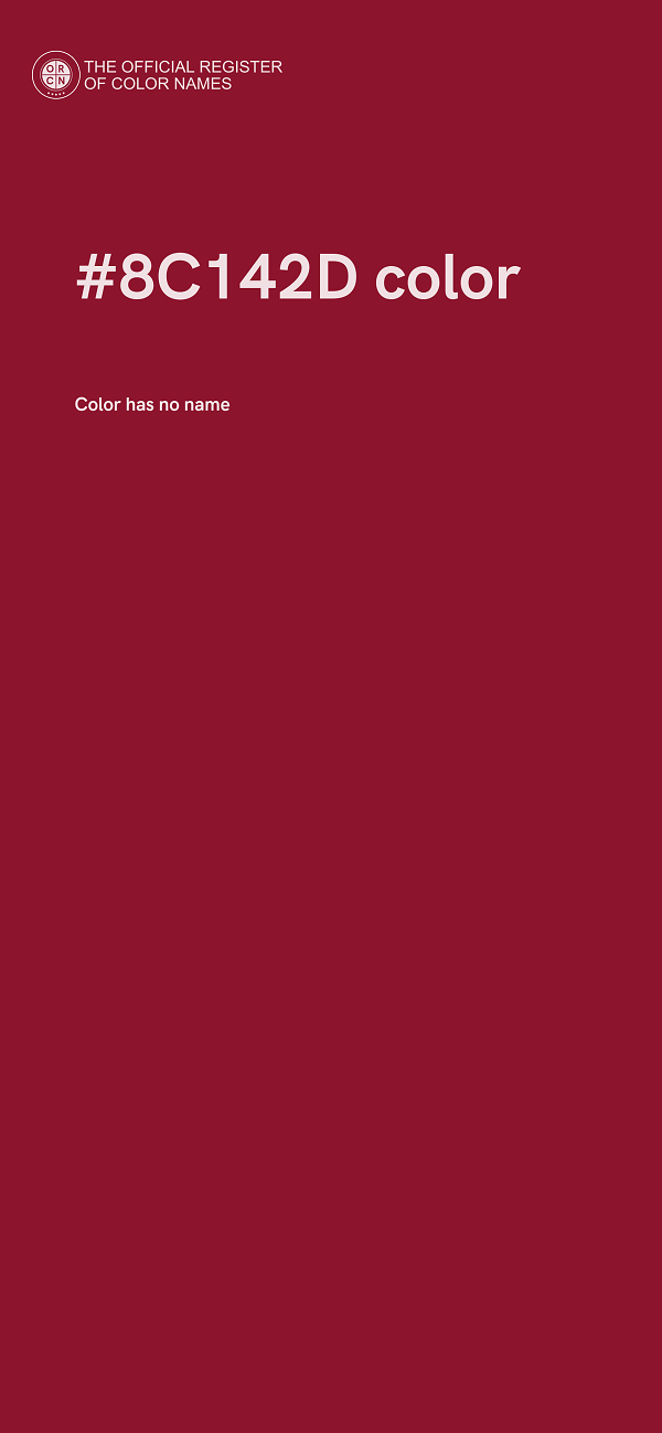 #8C142D color image