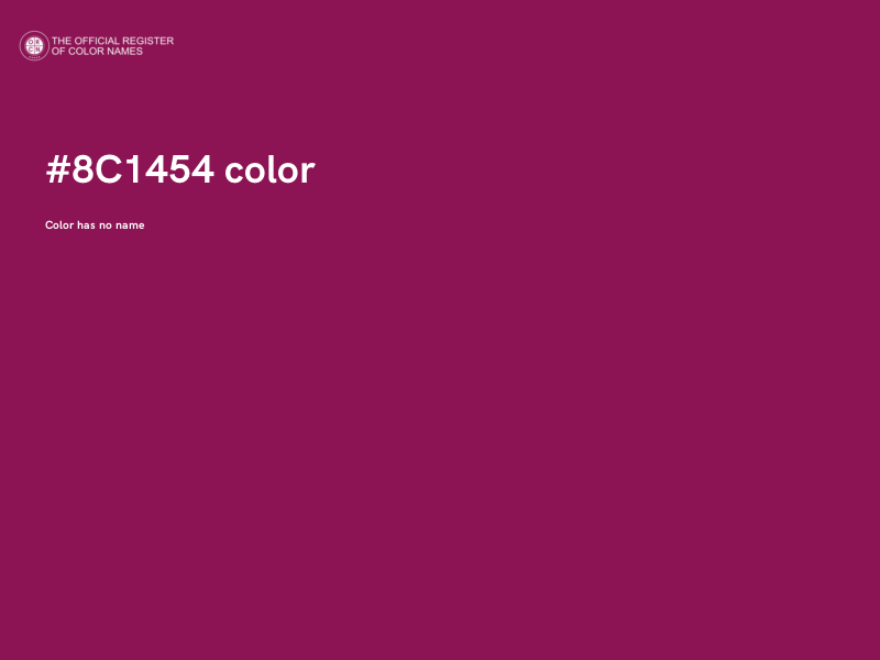 #8C1454 color image
