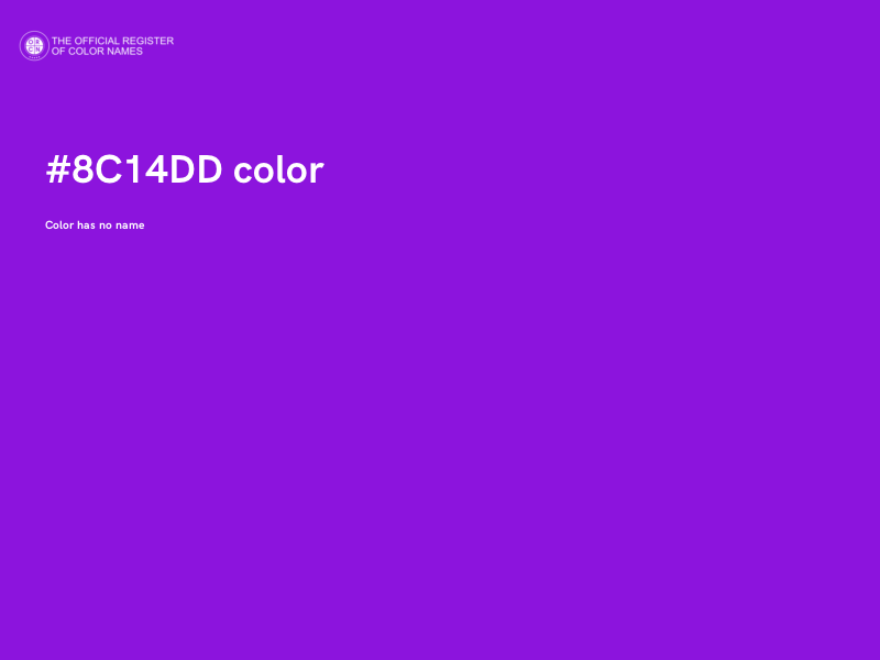 #8C14DD color image