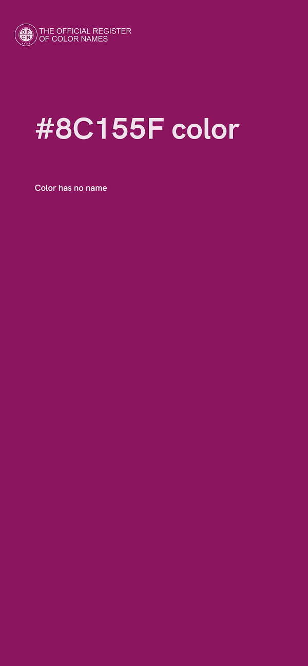 #8C155F color image