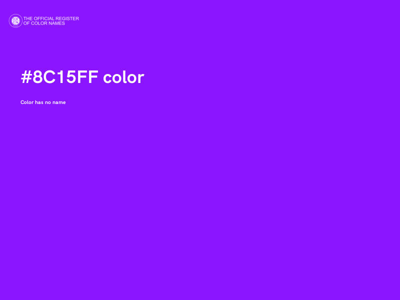 #8C15FF color image