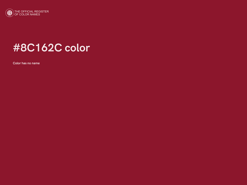 #8C162C color image