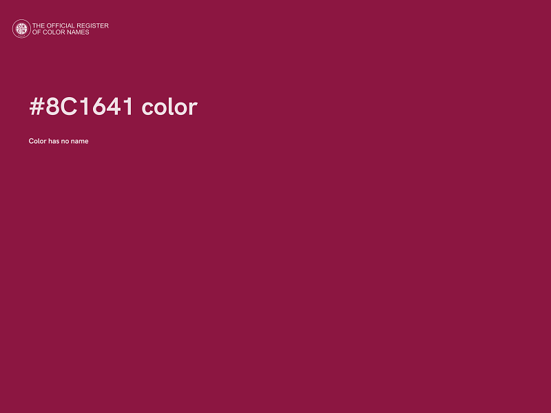 #8C1641 color image