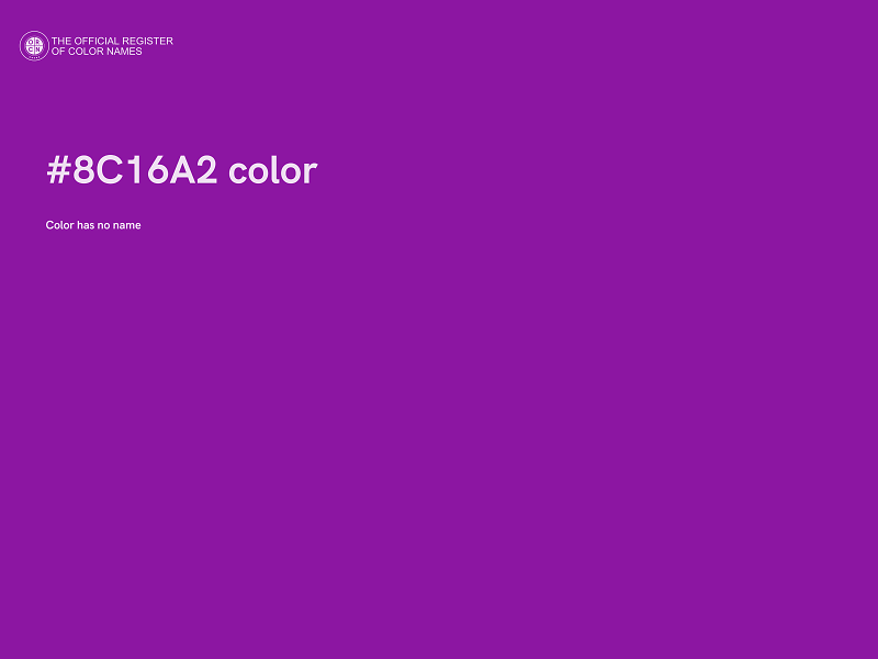 #8C16A2 color image