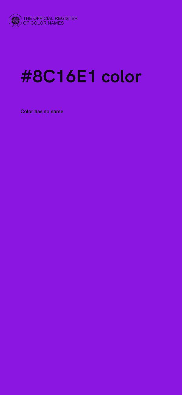 #8C16E1 color image