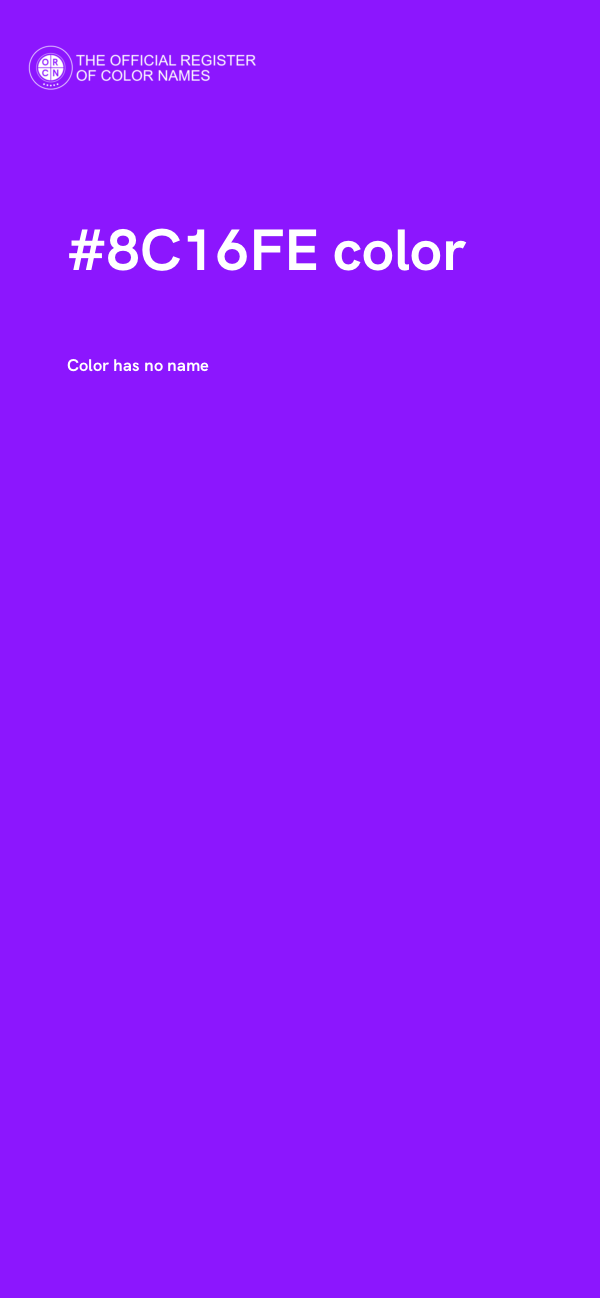 #8C16FE color image