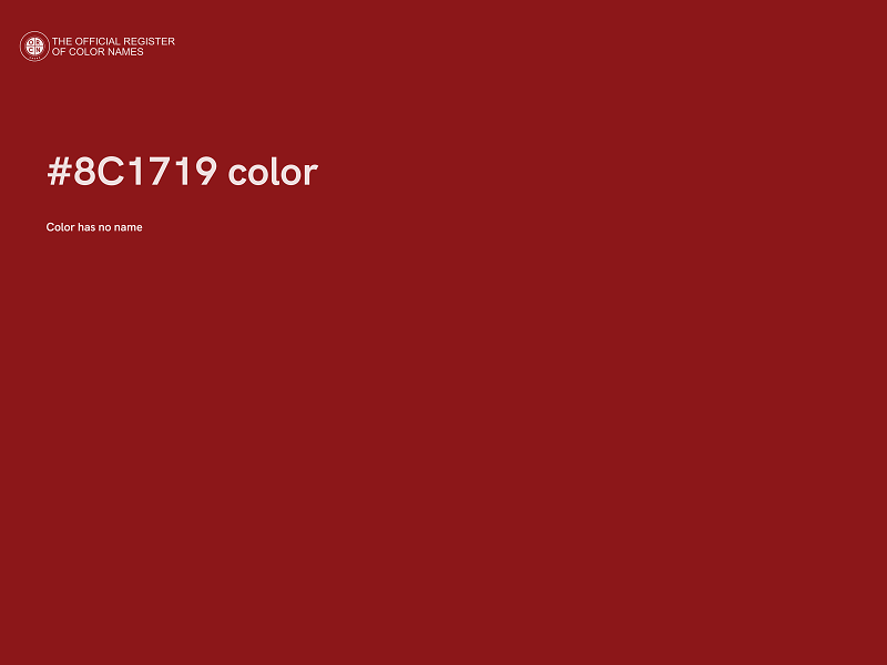 #8C1719 color image