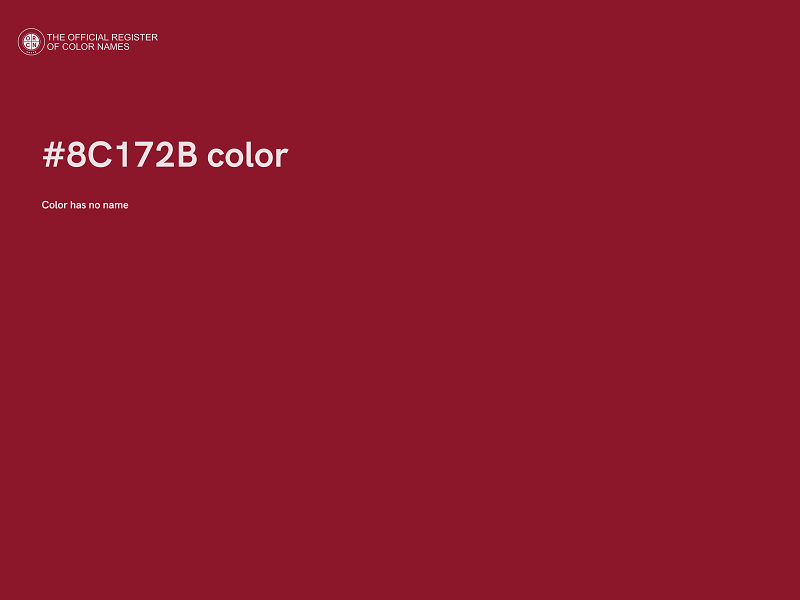 #8C172B color image