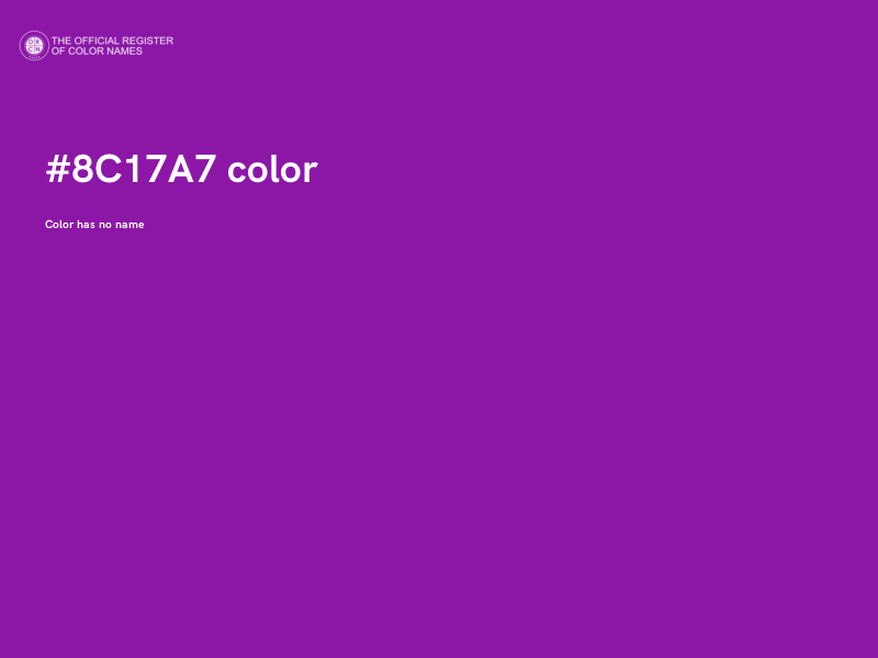 #8C17A7 color image
