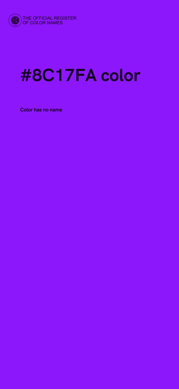 #8C17FA color image