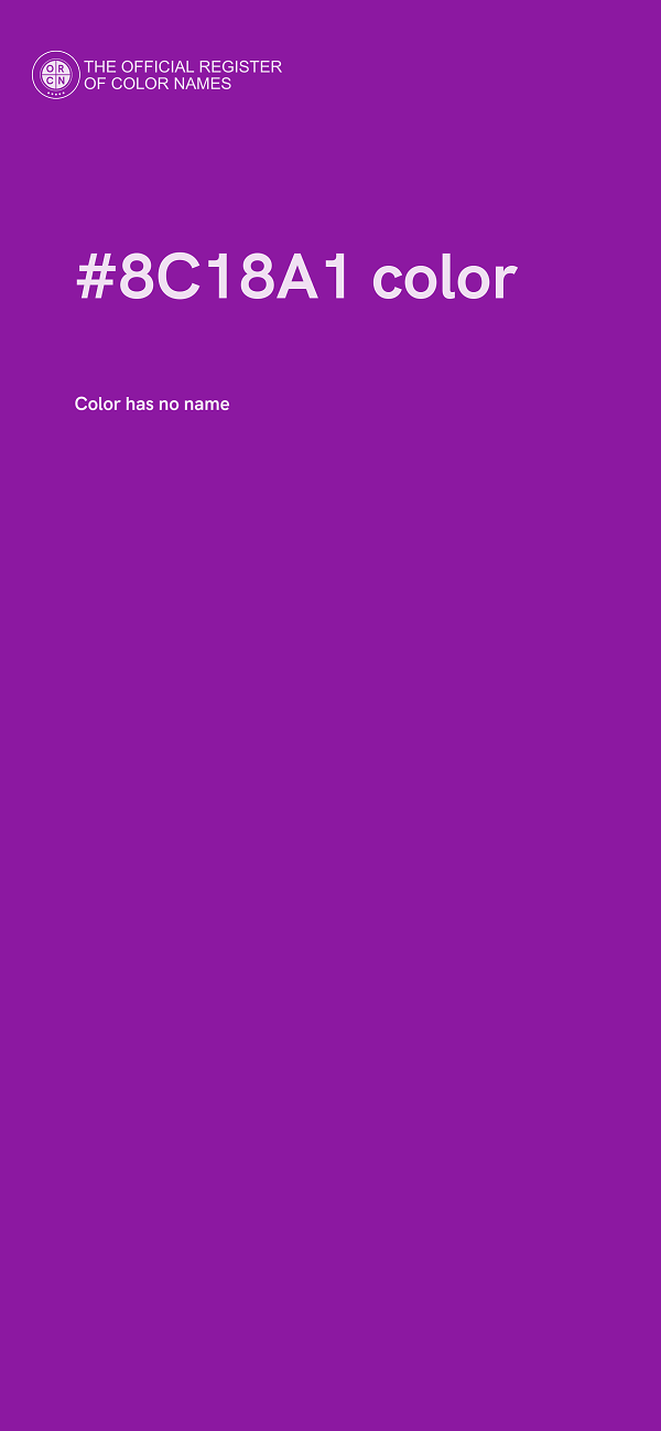 #8C18A1 color image