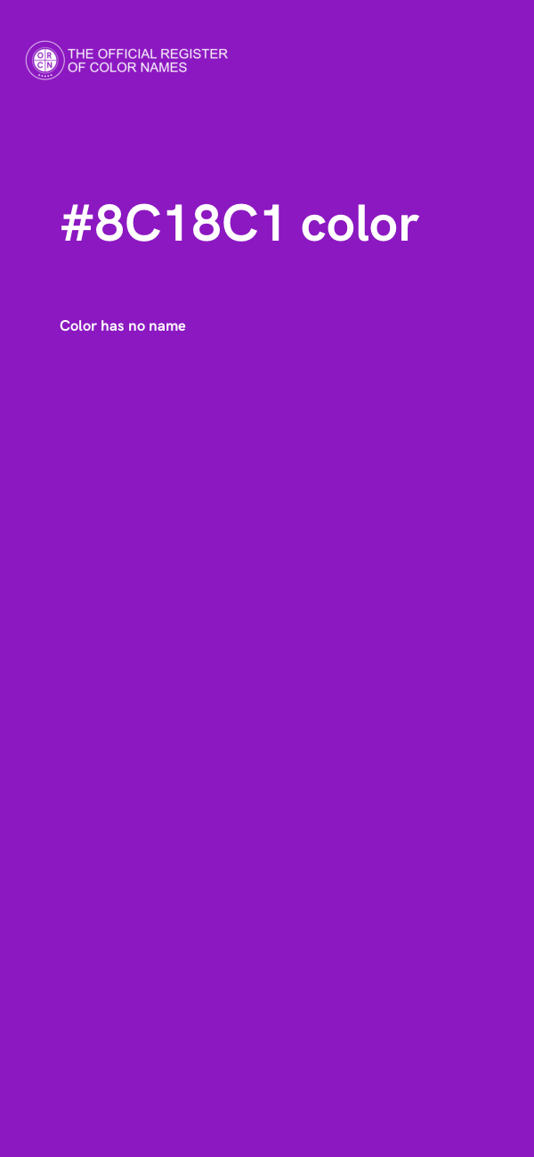#8C18C1 color image
