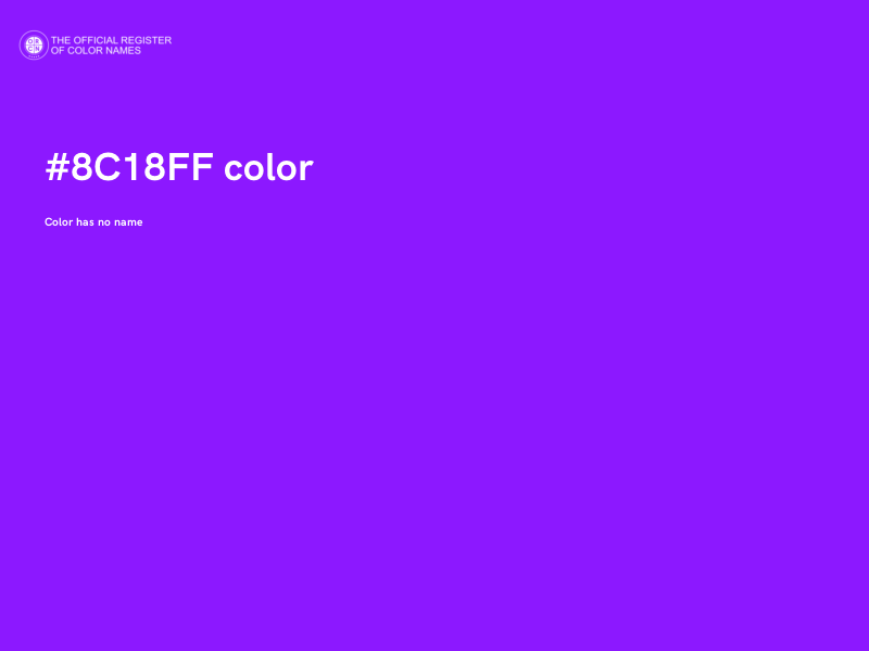 #8C18FF color image