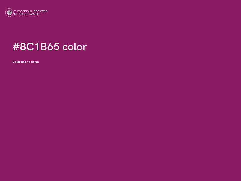 #8C1B65 color image