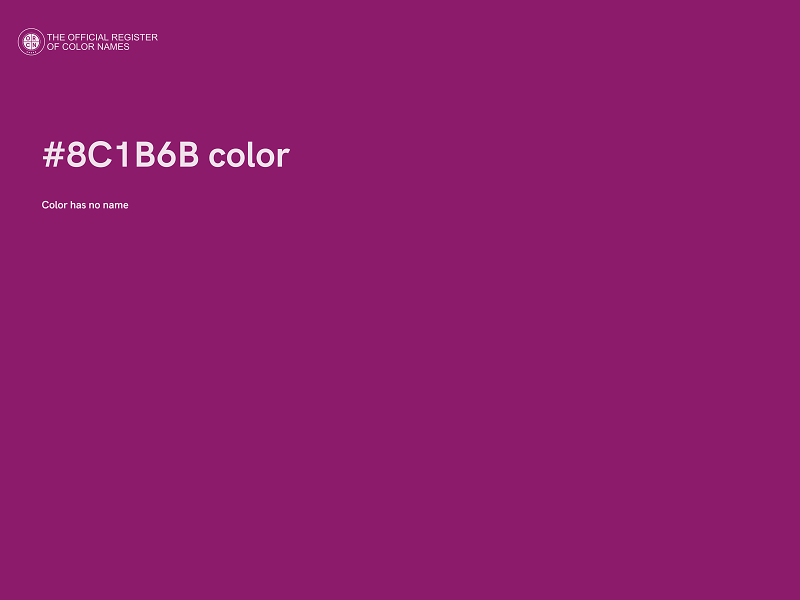 #8C1B6B color image
